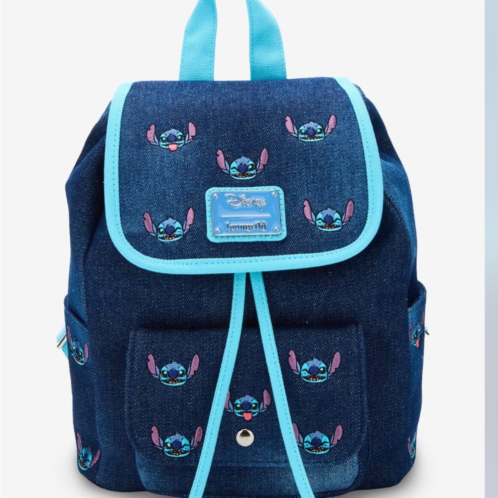 Disney Denim Stitch Kids Backpack
